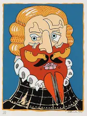 Simon Dittrich, Condottiere, 1972, Silkscreen in colours