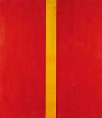 Günther Förg, Ohne Titel (Rot-Gelb), 1990, Acrylic on panel