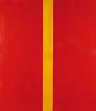 Ohne Titel (Rot-Gelb) by Günther Förg, 1990, Acrylic on panel, sold Mar 2007