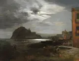 Oswald Achenbach, Mondnacht auf Ischia