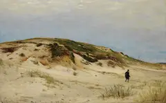 Eugen F. P. Bracht, Dünenstrand auf Rügen, 1877, Oil on canvas