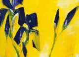 Iris by Bernd Zimmer, 1997, Acrylic on cardboard, sold Mar 2007