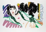 Tom Wesselmann, Monica in robe with Motherwell, 1994, Silkscreen in colours