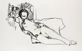 Tom Wesselmann, Monica nude with Matisse, 1990, Etching and aquatint