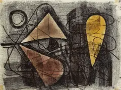 Ohne Titel by Fritz Winter, 1950, Oil, sold Mar 2007