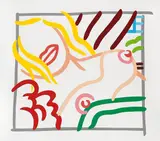 Tom Wesselmann, New bedroom blonde doodle, 1991, Silkscreen in colours