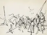 Ernst Wilhelm Nay, Ostseefischer, 1936, Reed pen drawing