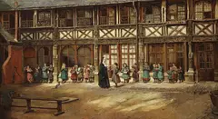 Eyre Crowe, Die Schule von Aitre Saint-Maclou in Rouen, 1883, Oil on canvas