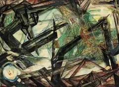 Zu spät by Fred Thieler, 1947, Oil, sold Mar 2007