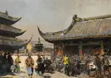 Erich Kips, Shanghai, 1930, Oil
