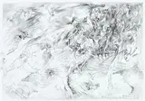 Bernard Schultze, 6 Bll.: Franziskus 1-6, 1989, Pencil drawing