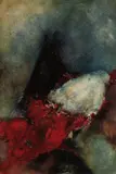 Peter Kuckei, Abstrakte Komposition mit Rot, 1967, Oil on canvas