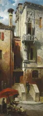 Ludwig Dittweiler, Venezianisches Motiv, 1884, Oil on canvas