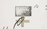 Antoni Tàpies, Signes sur croix, 1976, Etching