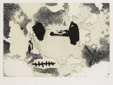 Antoni Tàpies, La tête, 1969, Etching in colours