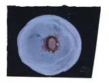 Otto Piene, Blau II, 1963, Gouache