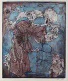 Vancouver Hamburg by Horst Janssen, 1993, Etching in colours, sold Mar 2007