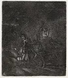 Rembrandt Harmensz van Rijn, Die Flucht nach Ägypten - ein Nachtstück