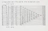 Hanne Darboven, Ohne Titel (19 x 42 No/ 2 K - 6 I K), 1970, Felt-tip pen drawing