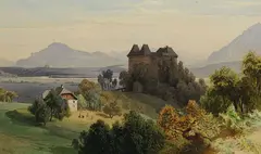 Friedrich Würthle, Das Staufeneck, Watercolour