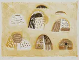 Zoran Mušič, Femmes Dalmates, 1953, Lithograph in colours