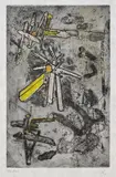 Roberto Sebastian Echaurren Matta, 4 Bll. aus: Droites Libérées, 1971, Etching in colours