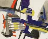 Maurice Estève, Matinailles, 1956, Lithograph in colours