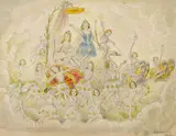 Theodor Hosemann, Tanzende Feen, 1863, Pencil drawing