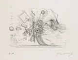 Jean Tinguely, Meta-Chaos, 1975, Etching