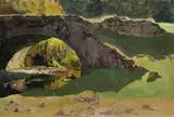 Erich Kips, 3 Arbeiten: Landschaftsstudien, 1900, Oil