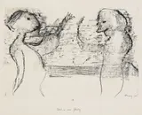 Gerhard Altenbourg, Salut an einem Jahrestag, 1967, Lithograph