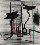 Fritz Winter, Komposition, 1975, Felt-tip pen and ink drawing