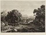 Johann Christian Reinhart, Die durch den Fluss ziehende Viehherde
