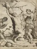 Jusepe de Ribera gen. Lo Spagnoletto, Martyrium des Hl. Bartholomäus, 1624, Etching