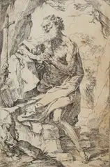 Guido Reni, Hl. Hieronymus, 1620, Etching
