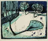 Carl-Heinz Kliemann, 3 Bll.: Drei Bäume im Schnee. Winter. Seinekai