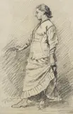 Fritz von Uhde, Stehende junge Frau