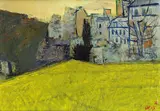 Wim Oepts, Grüne Wiese, 1960, Oil on canvas