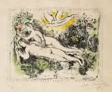 Marc Chagall, Le Jardin d'Eden, 1974, Lithograph in colours