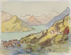 Tessin by Hermann Hesse, 1933, Watercolour, sold Mar 2007