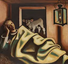 Richard Seewald, Triptychon: Die Nacht, 1930, Oil on panel