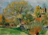 Friedrich Ahlers-Hestermann, Landschaft am Kaiserstuhl II