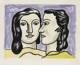 Fernand Léger, Les deux visages, 1951, Lithograph in colours