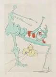 Quevedos visioner by Salvador Dalí, 1975, Drypoint, sold Mar 2007