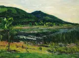 Richard Pietzsch, Stallauer Weiher im Sommer, 1925, Oil on canvas
