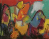 Adolf Hölzel, Komposition, 1920, Pastel