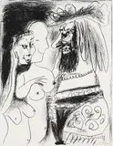 Le vieux Roi by Pablo Picasso, 1959, Lithograph, sold Mar 2007
