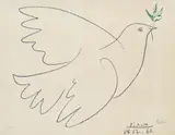 Dove of Peace by Pablo Picasso, 1961, Lithograph in colours, sold Mar 2007