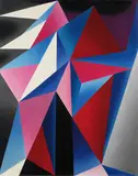 Ernst Klinger, Komplimentäre Verspannung, 1950, Oil on canvas