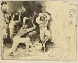 La Danse des Faunes by Pablo Picasso, 1957, Lithograph, sold Mar 2007